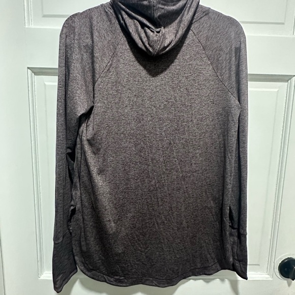 Athleta Uptempo Women's Heathered Purple Hoodie Size Small Top - Picture 5 of 6